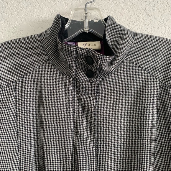 Ibex Jacket Womens M Merino Wool Mad River Houndstooth Micro Check Insulated - Picture 4 of 16
